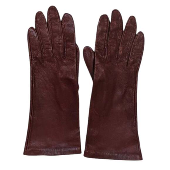 Grandoe Accessories - Vtg Grandoe Leather Driving Gloves Elegant Retro Classic Red Brown Size 7